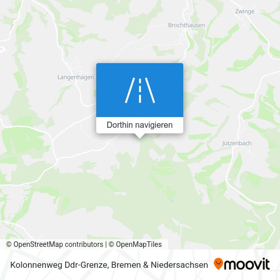 Kolonnenweg Ddr-Grenze Karte