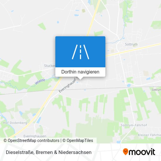 Dieselstraße Karte
