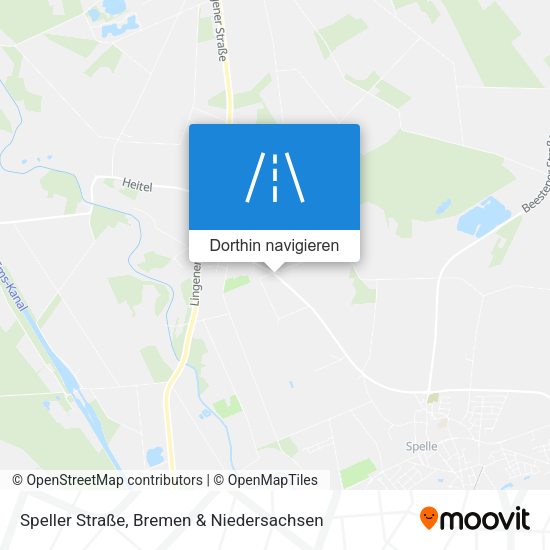 Speller Straße Karte