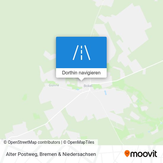 Alter Postweg Karte