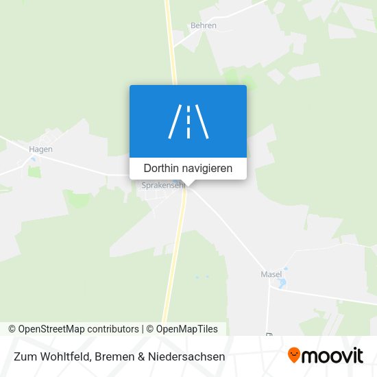 Zum Wohltfeld Karte