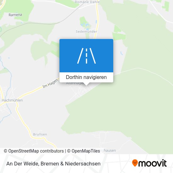 An Der Weide Karte