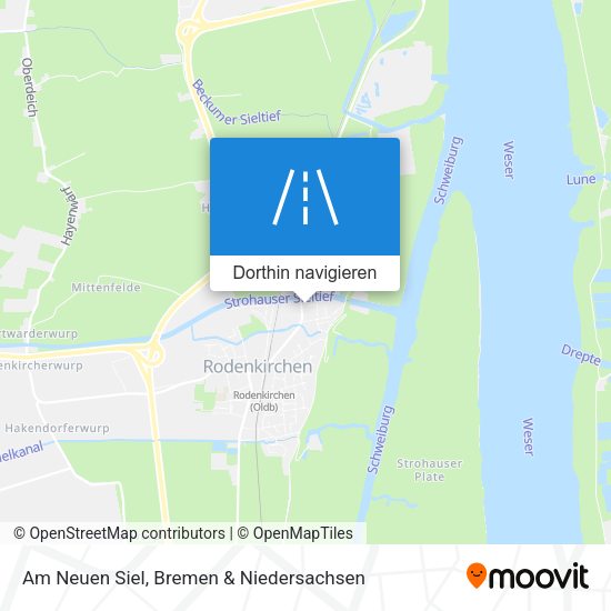 Am Neuen Siel Karte