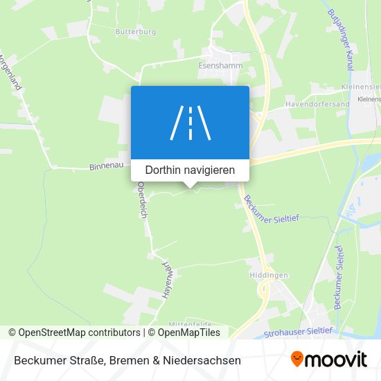 Beckumer Straße Karte