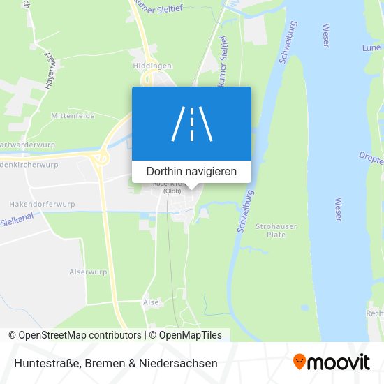 Huntestraße Karte