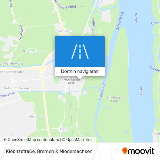 Kiebitzstraße Karte