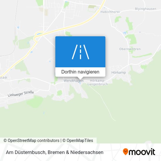 Am Düsternbusch Karte