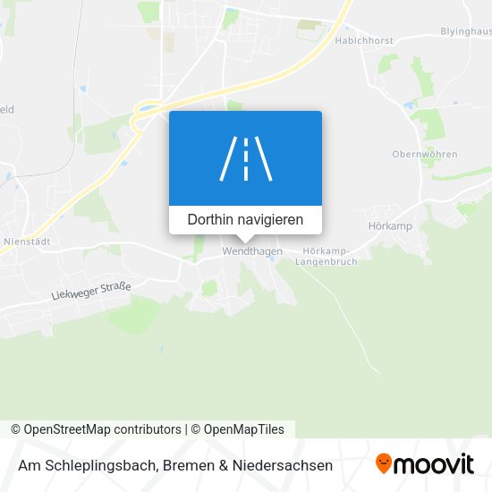 Am Schleplingsbach Karte