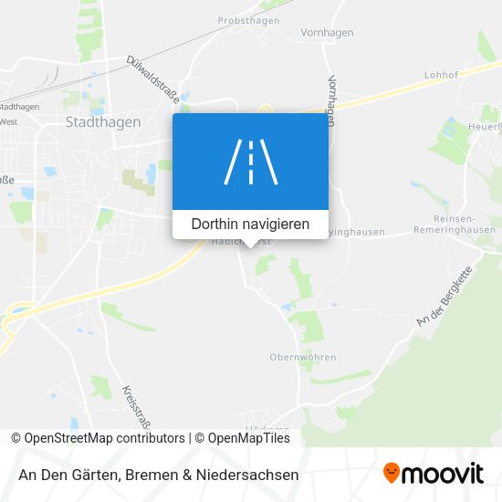 An Den Gärten Karte