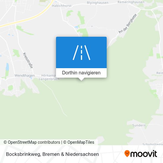 Bocksbrinkweg Karte