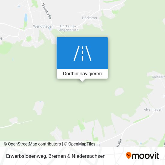 Erwerbslosenweg Karte