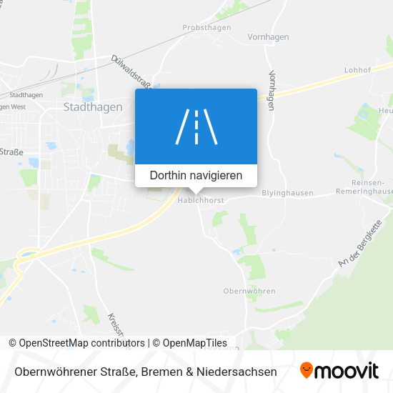 Obernwöhrener Straße Karte
