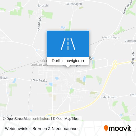 Weidenwinkel Karte