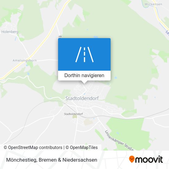 Mönchestieg Karte