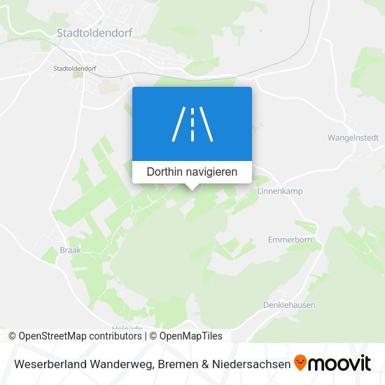 Weserberland Wanderweg Karte