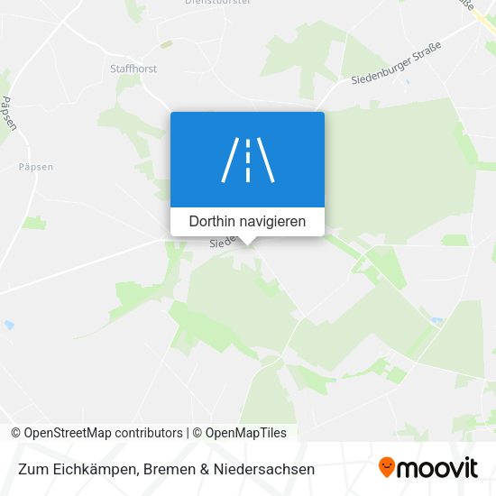 Zum Eichkämpen Karte