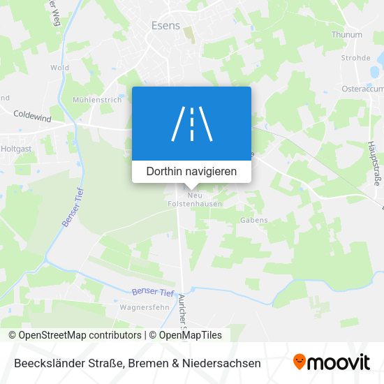 Beecksländer Straße Karte