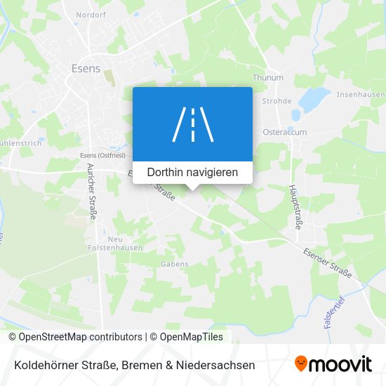 Koldehörner Straße Karte