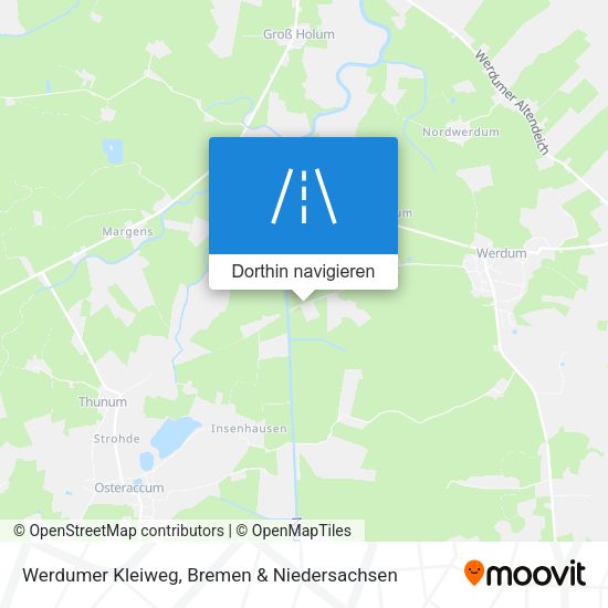 Werdumer Kleiweg Karte