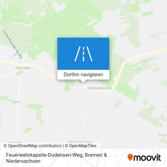 Feuerwehrkapelle-Dudensen-Weg Karte