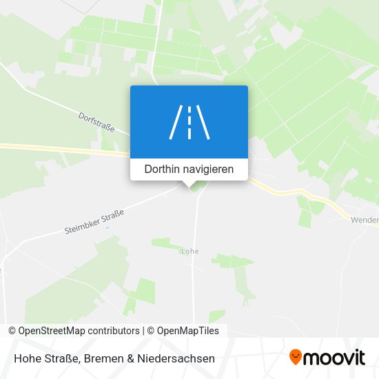Hohe Straße Karte