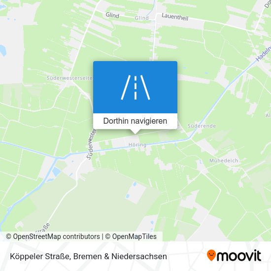 Köppeler Straße Karte