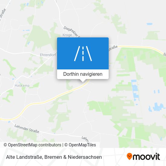 Alte Landstraße Karte