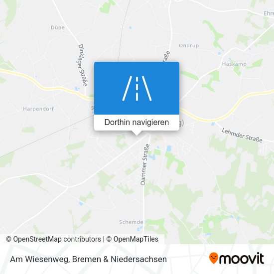 Am Wiesenweg Karte