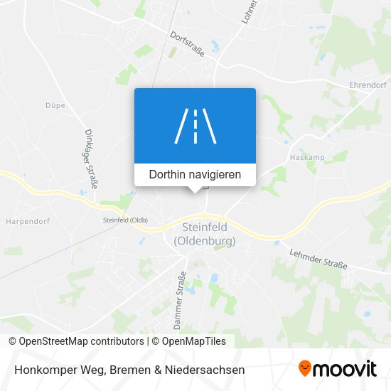 Honkomper Weg Karte