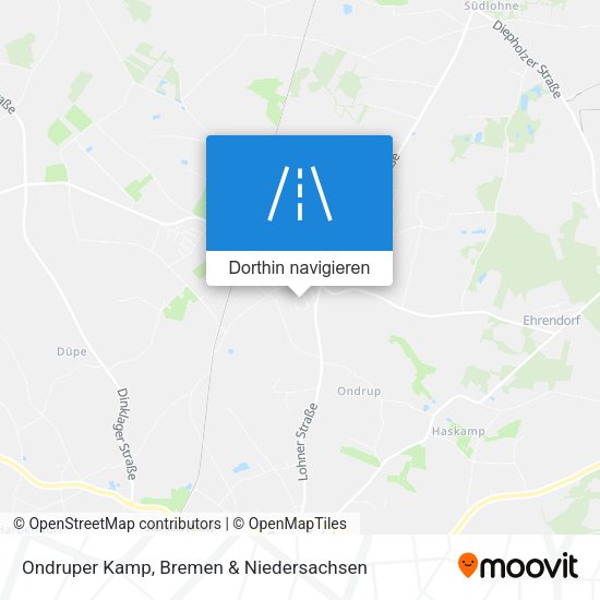 Ondruper Kamp Karte