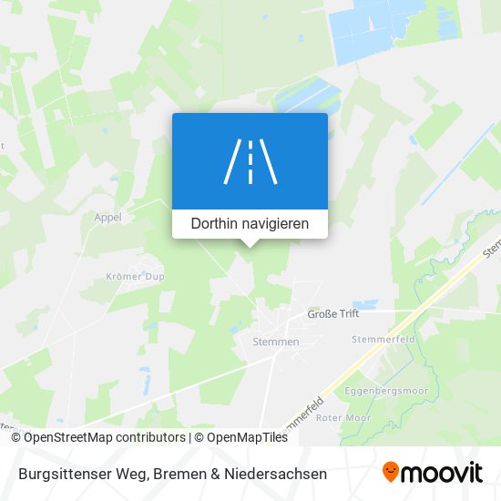 Burgsittenser Weg Karte