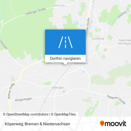 Köperweg Karte