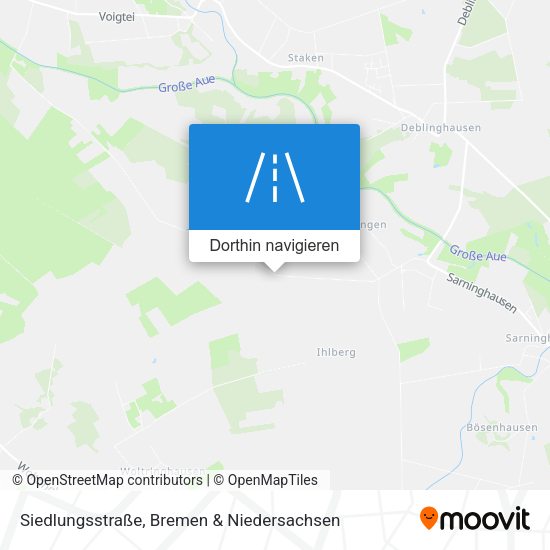 Siedlungsstraße Karte