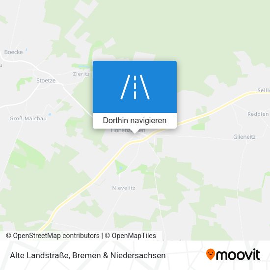 Alte Landstraße Karte