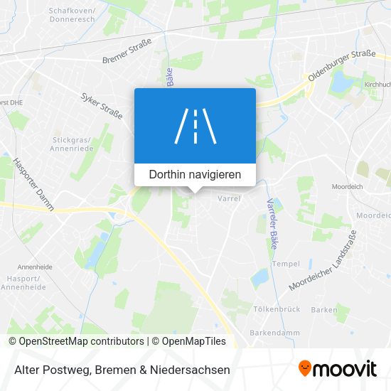 Alter Postweg Karte