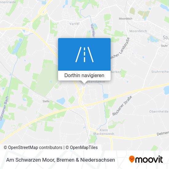 Am Schwarzen Moor Karte