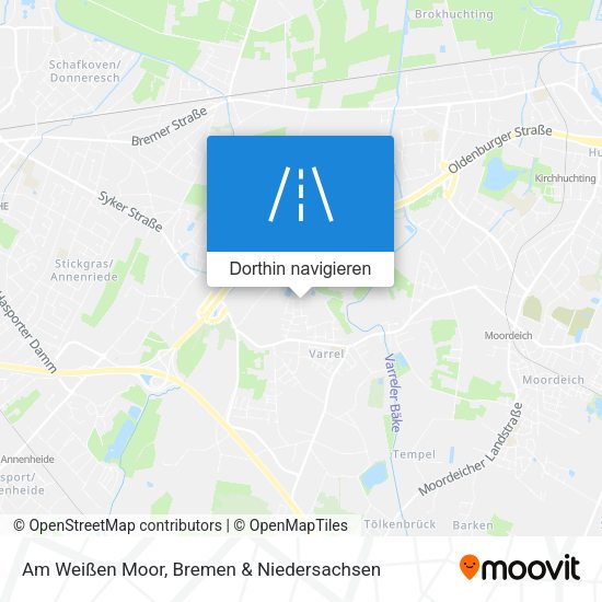 Am Weißen Moor Karte
