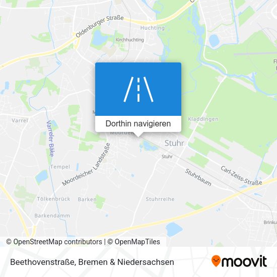 Beethovenstraße Karte