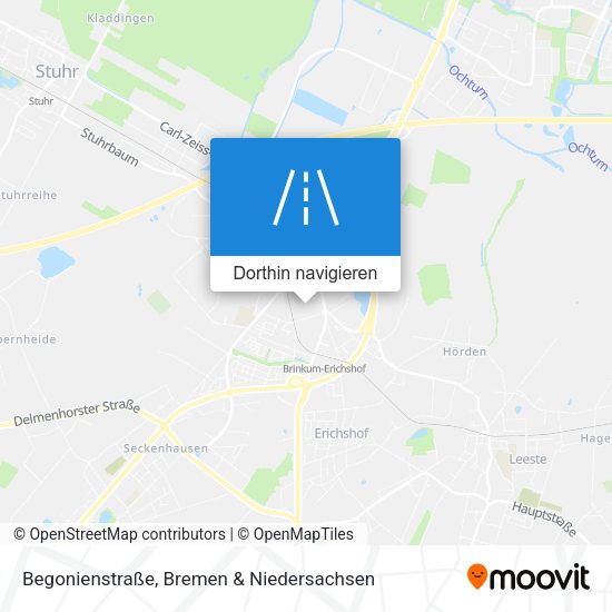 Begonienstraße Karte