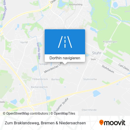 Zum Braklandsweg Karte
