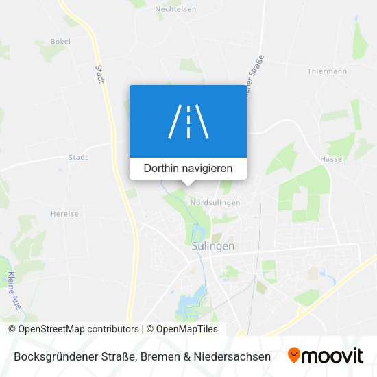 Bocksgründener Straße Karte