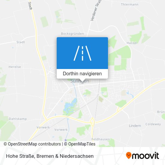 Hohe Straße Karte
