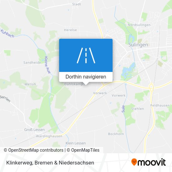 Klinkerweg Karte