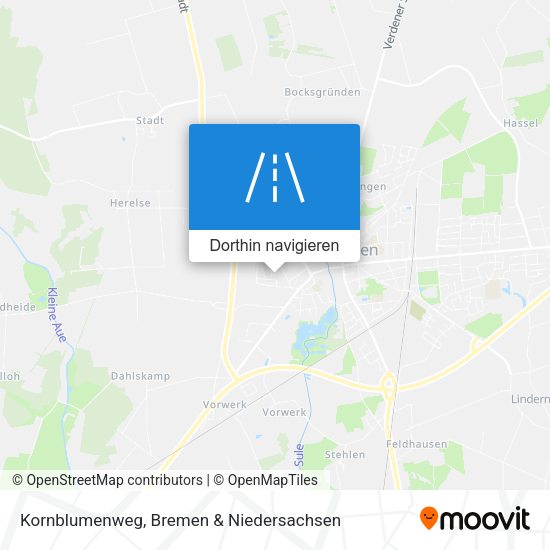 Kornblumenweg Karte