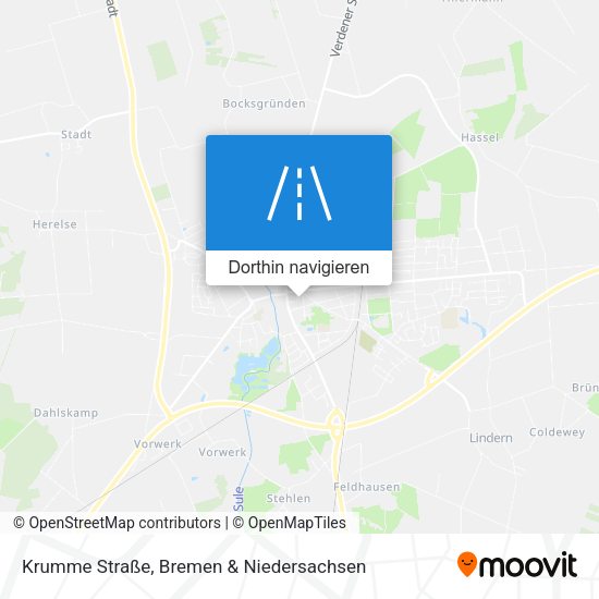 Krumme Straße Karte