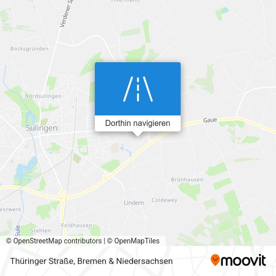 Thüringer Straße Karte