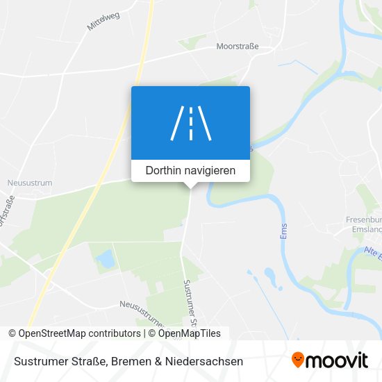Sustrumer Straße Karte