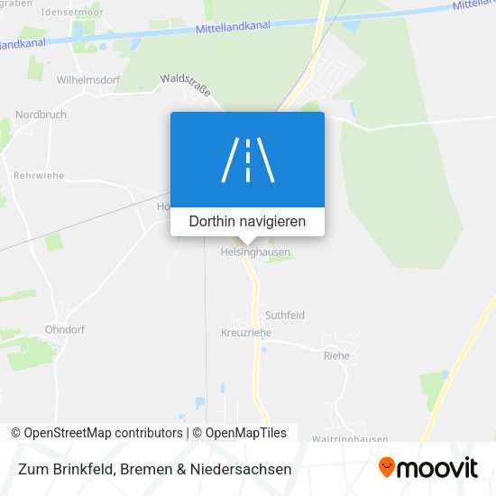 Zum Brinkfeld Karte