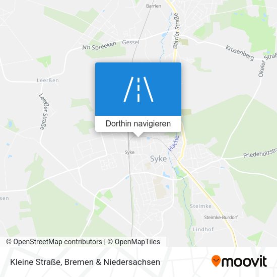 Kleine Straße Karte