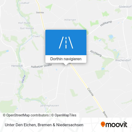 Unter Den Eichen Karte